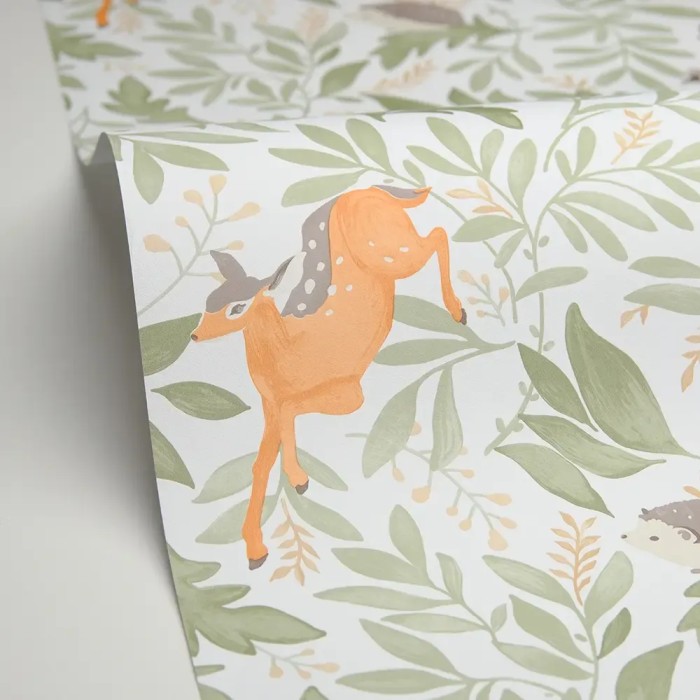 Caselio|Papel pintado infantil animales del bosque|Infantil