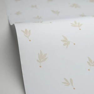 Caselio|Papier peint enfant branches dessinées vert amande|Enfants 2