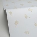 Caselio|Kids wallpaper with drawn branches in beige|Children's