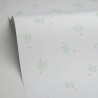 Caselio|Papier peint enfant branches dessinées vert d’eau|Enfants