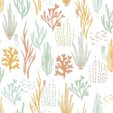 Papel pintado infantil fondo marino multicolor - Caselio Les Minis Mondes 105814325