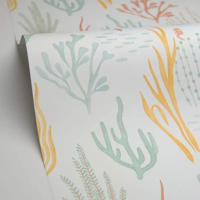 Papel pintado infantil fondo marino multicolor - Caselio Les Minis Mondes 105814325