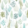 Caselio|Papier peint enfant fond marin vert et bleu|Jeunesse