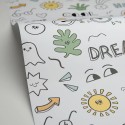 Caselio|Kids wallpaper with children’s graffiti in multicolour|Children's