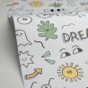 Caselio|Kids wallpaper with children’s graffiti in multicolour|Children's