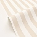 Caselio|Papier peint rayures beige salle de bain|Rayures