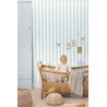 Caselio|Papier peint rayures bleu ciel chambre enfant|Rayures