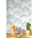 Caselio|Mediterranean pine wallpaper in blue|Wallpaper