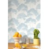 Caselio|Mediterranean pine wallpaper in blue|Wallpaper