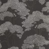 Caselio|Mediterranean wallpaper with black and gold pines|Wallpaper