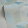 Caselio|Geometric wallpaper in pastel blue tones|Wallpaper