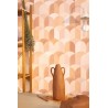 Caselio|French kitchen tile wallpaper in brown tones|Geometric