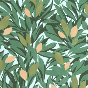 Caselio|Papier peint citronnier avec citrons jaunes|Papier Peint