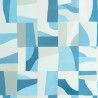 Caselio|Geometric wallpaper in blue tones|Abstract