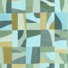 Caselio|Abstract wallpaper in green and turquoise tones|Wallpaper