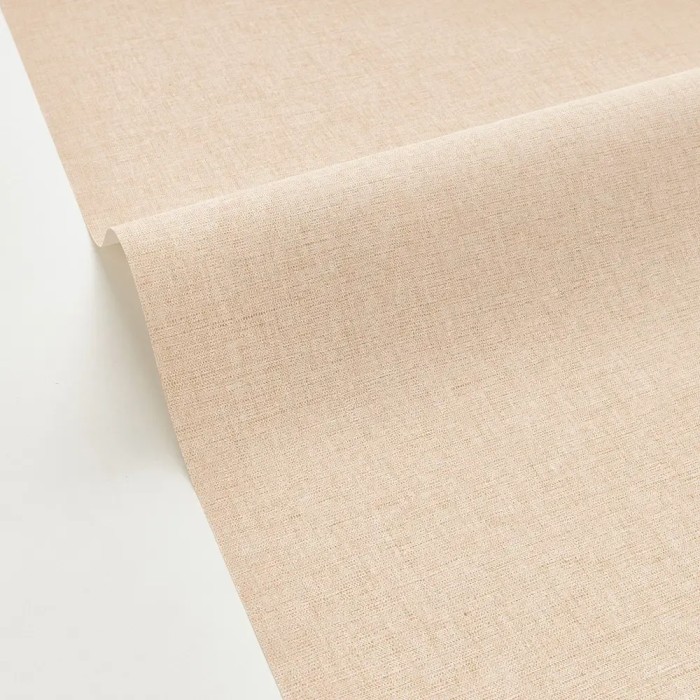 Caselio|Beige sand linen wallpaper, matte texture|Fabric Imitation