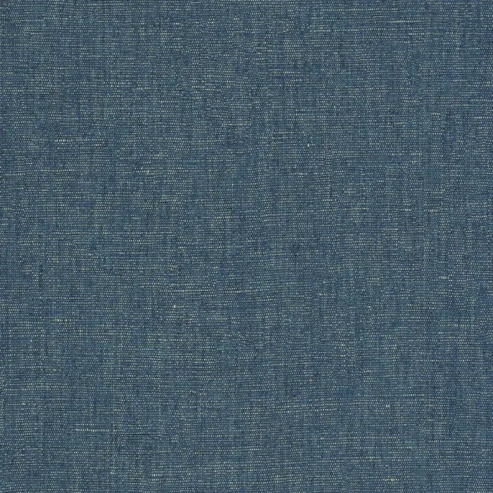 Caselio|Papel pintado efecto textil, lino azul flameado|Imitacion Tela