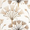 Caselio|Papier peint Art déco blanc et beige pour salon élégant|Art Déco