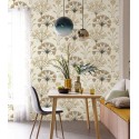 Caselio|Art-Déco-Tapete in Weiß und Beige für elegantes Wohnzimmer|Art Deco
