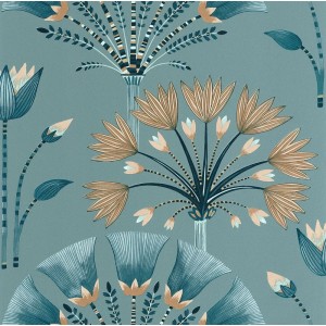 Caselio|Papier peint Art déco blanc, idéal pour chambres élégantes|Art Déco
