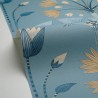 Caselio|Türkis-blaue Art-Déco-Tapete|Art Deco