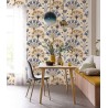 Caselio|Papier peint style Art déco avec palmiers tons beige|Art Déco