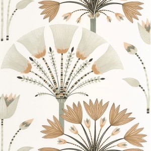 Caselio|Scandinavian style pink flower garden wallpaper|Floral
