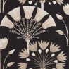 Caselio|Papier peint Art déco noir avec palmiers élégants|Art Déco