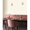 Caselio|Weiße und goldene Art-Déco-Tapete mit minimalistischem Muster|Art Deco