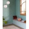 Caselio|Minimalistische grüne Art-Déco-Tapete mit Bögen|Art Deco
