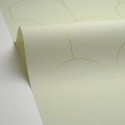 Caselio|Grüne Art-Déco-Tapete mit Bogenmuster|Art Deco