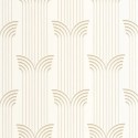 Caselio|Papier peint élégant style Art déco blanc et or|Art Déco