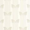 Caselio|Papier peint élégant style Art déco blanc et or|Art Déco