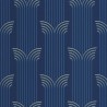 Caselio|Glamorous Art Deco style wallpaper in blue and gold|Art Deco