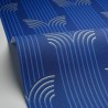 Caselio|Glamorous Art Deco style wallpaper in blue and gold|Art Deco