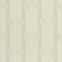 Caselio|Chice grün-goldene Tapete im Art-Déco-Stil|Art Deco