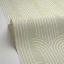 Caselio|Chic green and gold wallpaper in Art Deco style|Art Deco