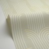 Caselio|Chice grün-goldene Tapete im Art-Déco-Stil|Art Deco