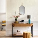 Caselio|Art Deco wallpaper in white and gold|Art Deco