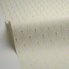 Caselio|Papel pintado art déco blanco y dorado|Art Deco