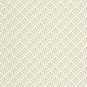 Caselio|Papel pintado art déco blanco y dorado|Art Deco