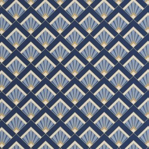 Caselio|Papel pintado art déco chic blanco y dorado|Art Deco