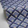 Caselio|Art-Déco-Tapete in Blau, ideal fürs Schlafzimmer|Art Deco
