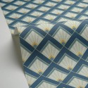 Caselio|Papier peint Art déco bleu et vert|Art Déco