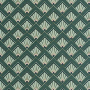 Caselio|Art Deco wallpaper in blue and green|Art Deco