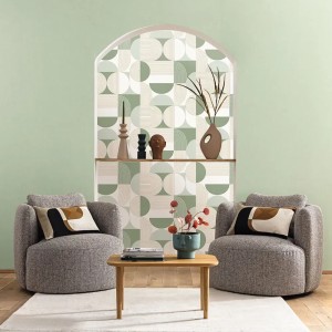 Caselio|Green circle wallpaper with a retro touch|Circles 2