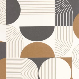 Casamance|Papier peint floral Art Nouveau vert|Rétro