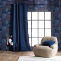 Caselio|Modern wallpaper with blue and aubergine circles|Geometric
