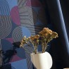 Caselio|Modern wallpaper with blue and aubergine circles|Geometric