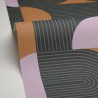 Caselio|Papier peint moderne pour salon avec motif géométrique de cercles|Cercles